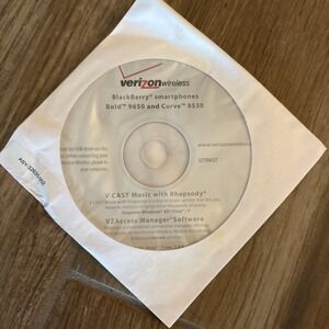 Verizon Wirless Blackberry Storm 9530 Smartphone -‎ USB Driver disc